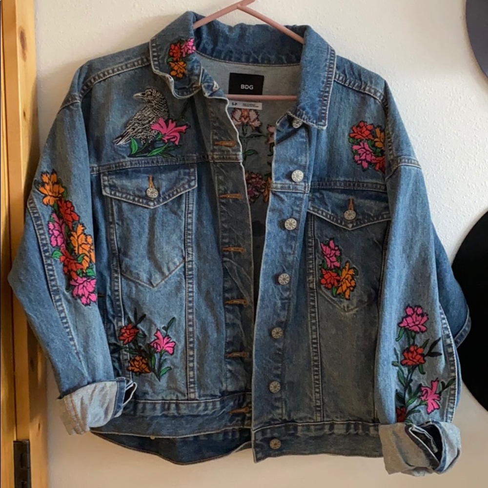 BDG Embroidered Jean Jacket